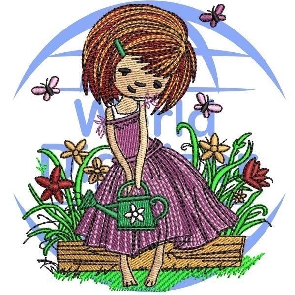 Doll-With-Flower-Embroidery-Digitizing
